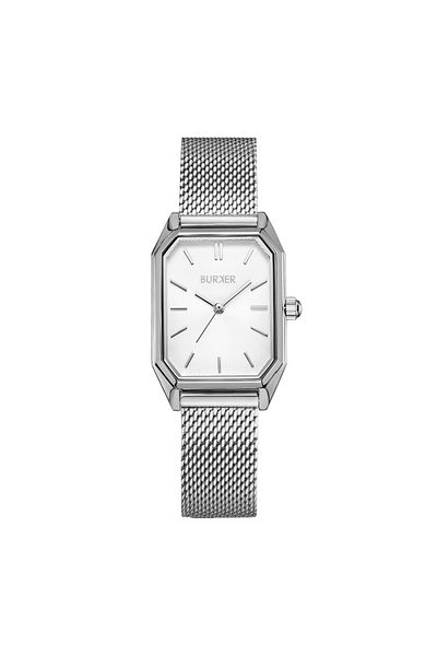 Burker Damenuhr Isabell Silber Mesh