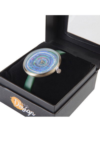 Biggdesign Evil Eye Leather Wristwatch by Canan Barber