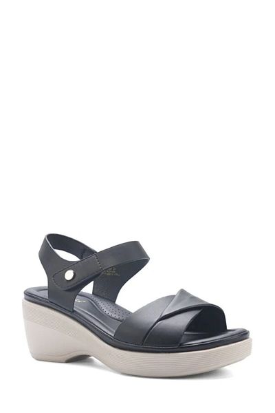 Polaris 167001.Z5Fx Women's Flat Sandals Black