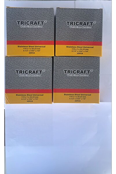 Meşem Tricraft 115x1,0 Mm Inox Ve Metal Kesici Taş 100 Adet Fiyatıdır