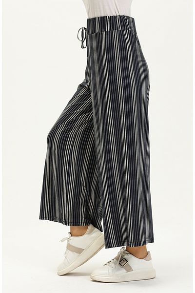 sefamerve Viscose Trousers 1027g-02 Navy Blue