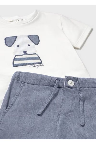 MAYORAL DOG PRINT SHORTS T-SHIRT SET