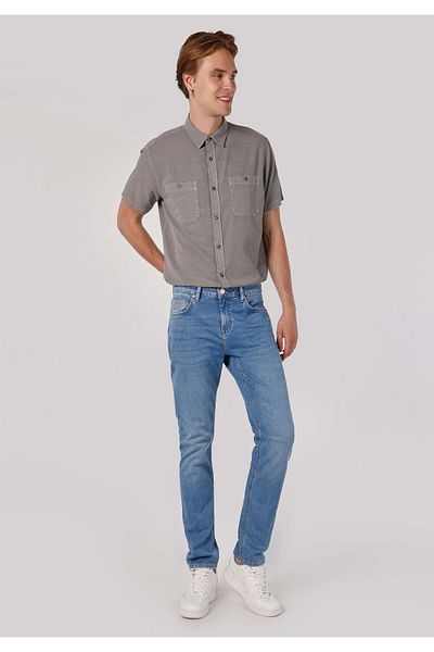 Colin's Pantaloni de jeans indigo pentru bărbați, cu talie joasă, cu picioare drepte