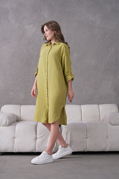 QAWWA Women's Linen Long Shirt & Tunic
