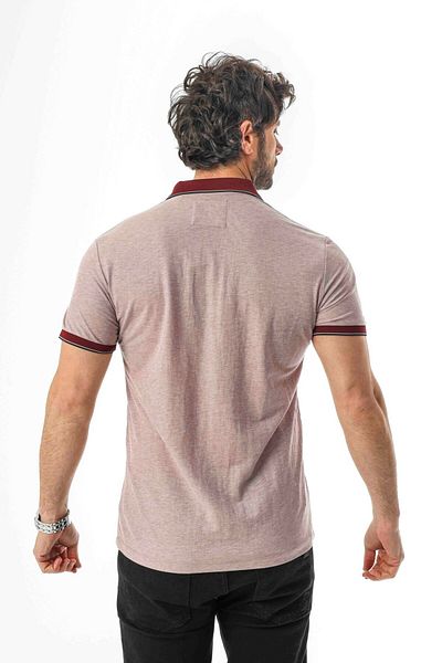 Tony Montana Polo Collar Buttoned Pocket Viscose Fabric Men's T-Shirt-Ar-1009
