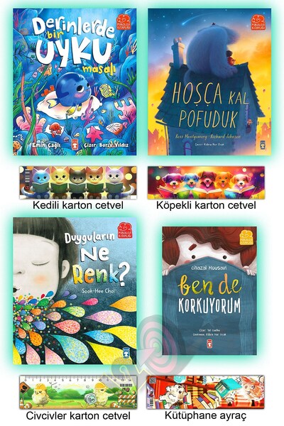 Timaş Çocuk Psikoloji Kitaplığı - Derinlerde Bir Uyku Masalı Hoşça Kal Pofudu...