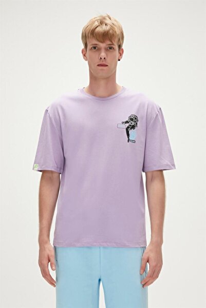 Bad Bear 23.01.07.002-C121 تي شيرت رجالي من Re-Life أرجواني