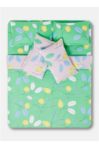 RISHAHOME 6-Piece King Duvet Cover Set, Multicolor TACHA Design, 2220240033, ...