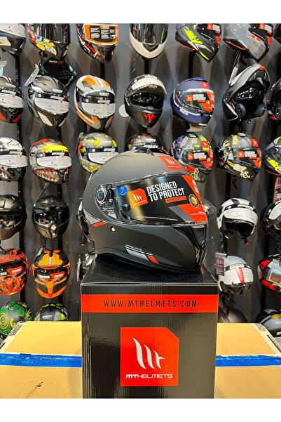 MT Helmets KASK MT FF106B TARGO S SOLID A1 SIYAH MAT (ŞEFFAF VİZÖR)