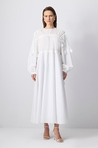 Touché Privé Leaf Detail Bib Dress