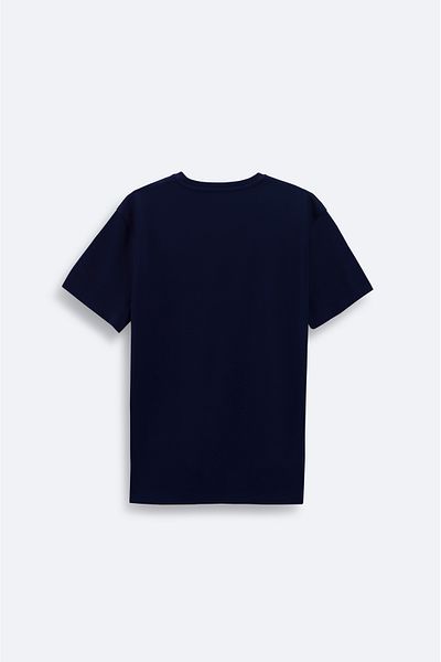Avva Ανδρικό T-Shirt Navy Blue Soft Touch - Crew Neck, Printed, A41Y1333