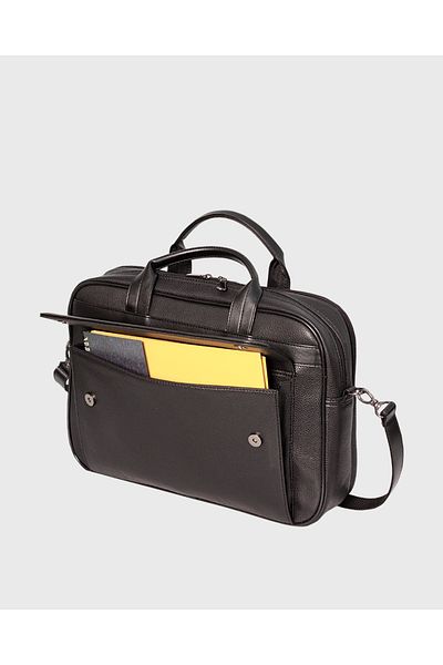 Alone Vegan Leather Briefcase with Laptop Compartment 16" & 17" 1017 Unisex