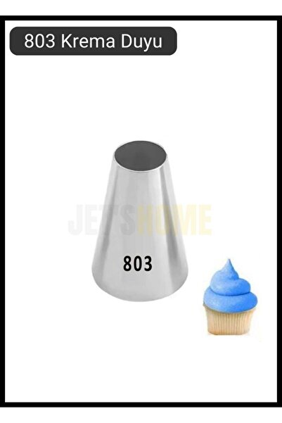 Jet's Home 803 Yuvarlak Krema Duyu Cupcake Pasta ve Cheesecake Süsleme Ucu Bü...