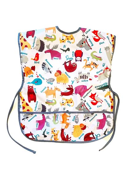 yorni 3-6 Years Old, Children's Activity Apron with Sleeves, Liquid Proof, Washable Places
