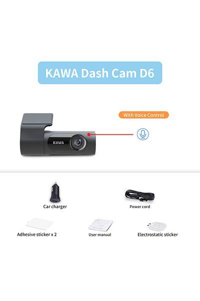 Choice 32g D6 Vocie Control 1440p Kawa Car Dvr D6 Dash Cam 2k Video Recorder Wifi/app/voice Control Dash Ca