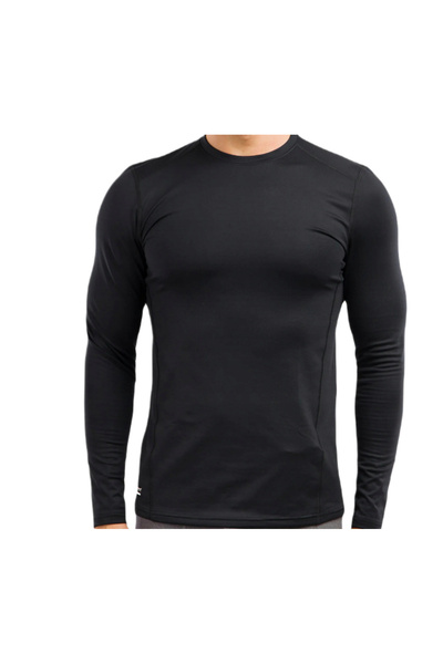 Under Armour Tricou Tac Crew CGI Base cu mânecă lungă pentru bărbați, negru