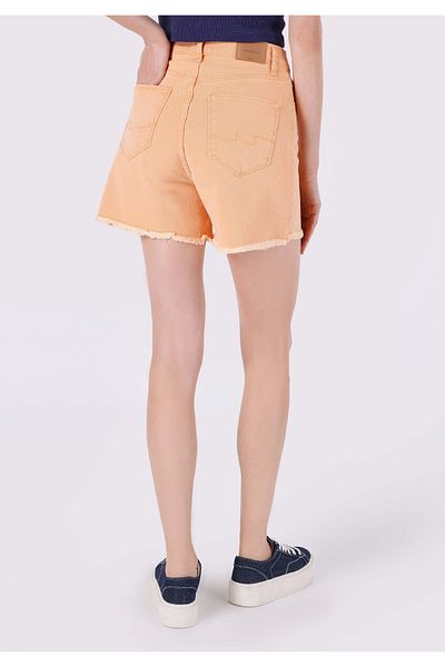 Colin's Mom Short Talie înaltă Pantaloni scurți de damă portocaliu deschis