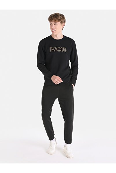 Colin's Regular Fit Erkek Siyah Sweatshirt