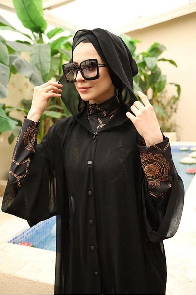 NS Tasarım Tesettür Mayo Hooded Pareo