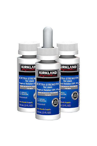 Kirkland Signature Σετ Θεραπείας Kirkland, Kirkland, Διεγείρει την Ανάπτυξη και Σταματά την Τριχόπτωση, Συμπεριλαμβανομένης της Πιπέτας, 3 x 60ml