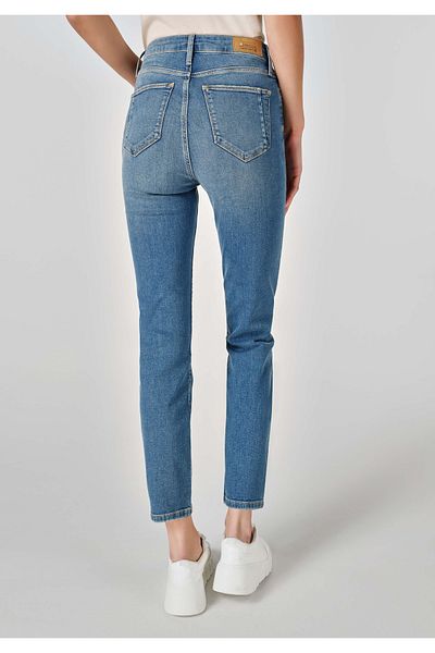 Colin's 703 Pantaloni de damă Carla Slim Fit cu talie medie cu picioare drepte, albaștri