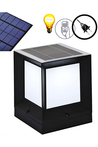 Kyrotech Küp Solar Led Set Üstü Hibrit 60W Güneş Enerjili+220V Elektrik Sensö...