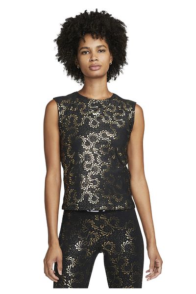 Nike W NP DF SS TOP SPARKLE women's t-shirt black