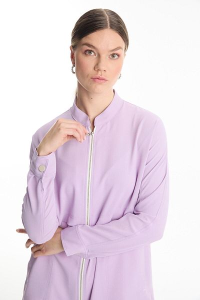 Zühre Zippered Collar Lavender Jacket C-0130