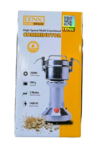 Denx 300g 1400W High Speed Home Spice and Grain Grinder Mill for Grinding Seeds, Wheat, Corn, Pepper,