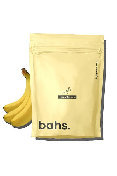 bahs. Happy Banana 1080gr High Food Powder - 40gr Protein - 12 Servings