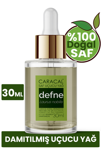 caracal Defne Yaprağı Yağı Doğal %100 Saf Uçucu Yağı Laurus Nobilis 30ml