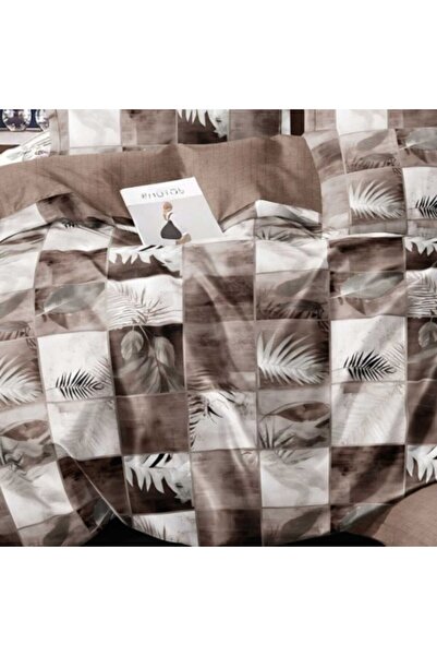 Pucioasa Διπλά κλινοσκεπάσματα, μπεζ-καφέ καρό σχέδιο