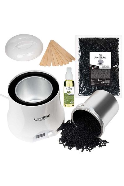 LUXORISE Traditional Waxing Kit Diamond Shine Granules - Brazilian Black Pearls 800 ml