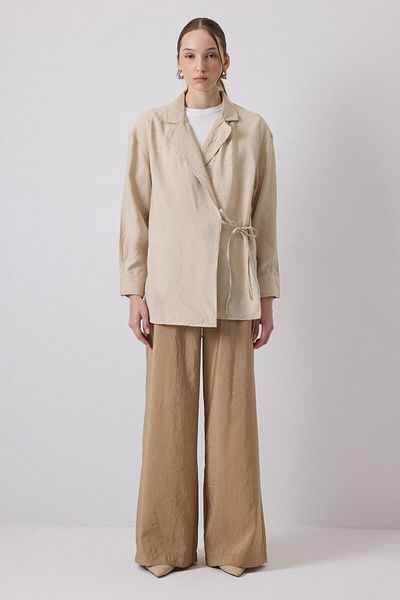Touché Privé Textured Double Breasted Kimono