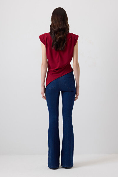 Touché Privé OMUZ PİLE DETAYLI BLUZ