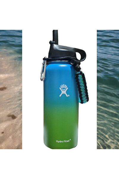 Hydro Flask Stainless steel and vacuum insulated water bottle with lid, grip system and straw