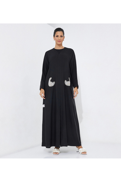 Rosette Abaya Moon Stones