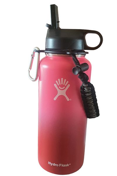Hydro Flask Hydro Flask stainless steel vacuum insulated water bottle with lid, grip system and straw