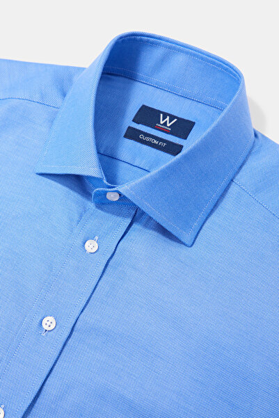 W Collection MAVİ UZUN KOLLU GÖMLEK