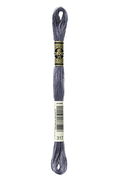Dmc خيوط تطريز يدوية مولين - 8 م - اللون رقم 317