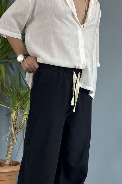 Alışveriş Sokağı Pantaloni cu aspect de in Vara Casual Negru