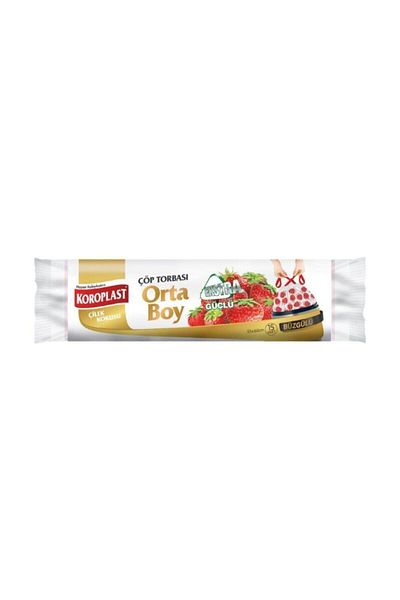 Koroplast Extra Strong Strawberry Drawstring Medium Garbage Bag