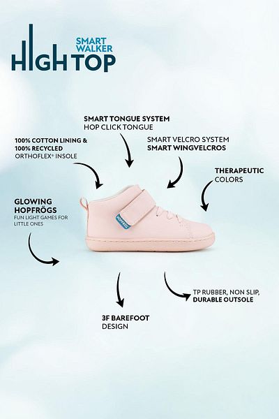 HOPFRÖG Smart Walker Pink Light Παιδικά Μποτάκια Μποτάκια - Ψηλό Τοπ