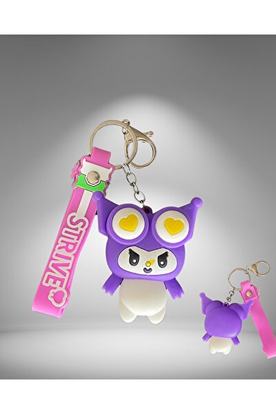 UMA Kids سلسلة مفاتيح وإكسسوار حقيبة كورومي ثلاثي الأبعاد من السيليكون، ملون وممتع