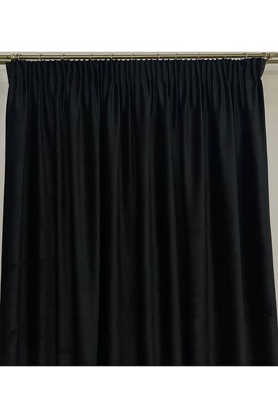 Liz Line Set of two velvet curtains, with ties and wide drapery, "Velvet lux" by Liz Line, 2x140x245-DR51114