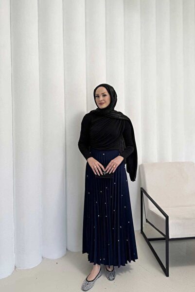 Melike Tatar Taşlı Pilise Etek 32-3541