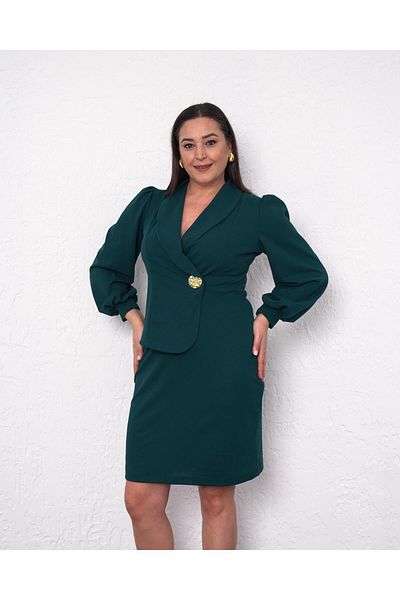 rotop Rochie eleganta Andra, culoare verde, Marime 52