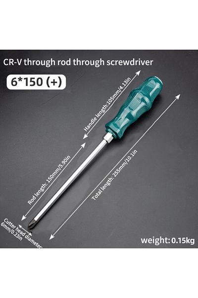 Choice 6x150 Phillips Super Hard High Manganese Steel Impact Screwdriver - Extended Heavy-duty Bit For Auto