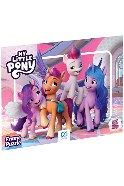 CA Games My Little Pony Lisanslı 35 Parça Çerçeveli 34x24cm Çocuk Puzzle Yapboz Yeni Serisi