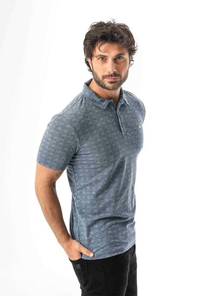 Tony Montana Polo Collar Buttoned Men's Linen T-Shirt-KT-1001